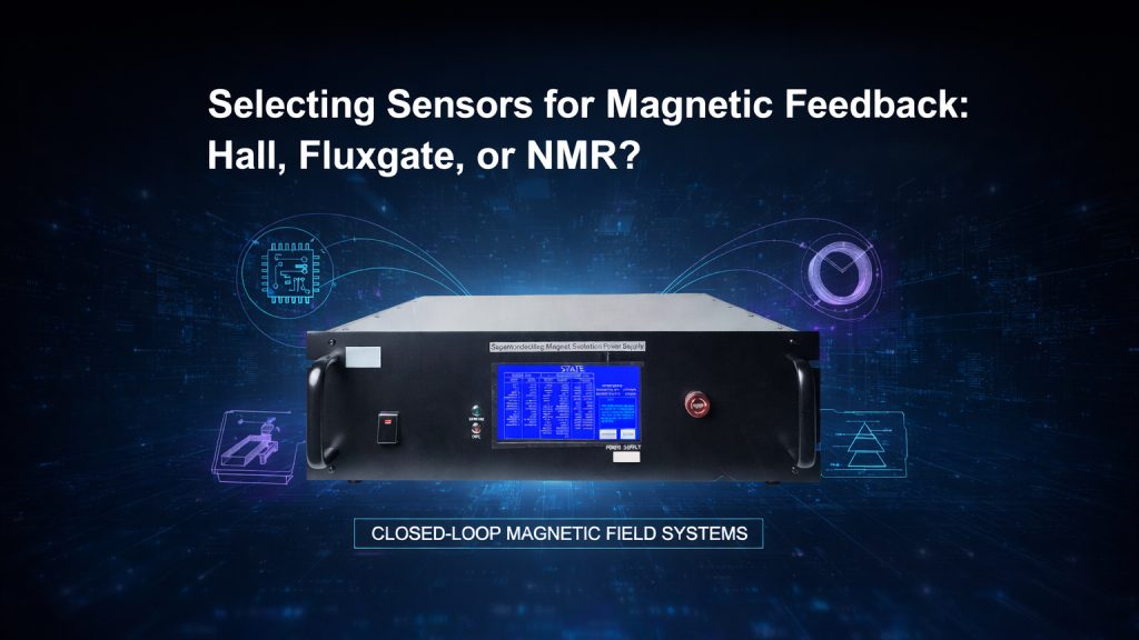 magnetic feedback sensor selection hall fluxgate nmr comparison