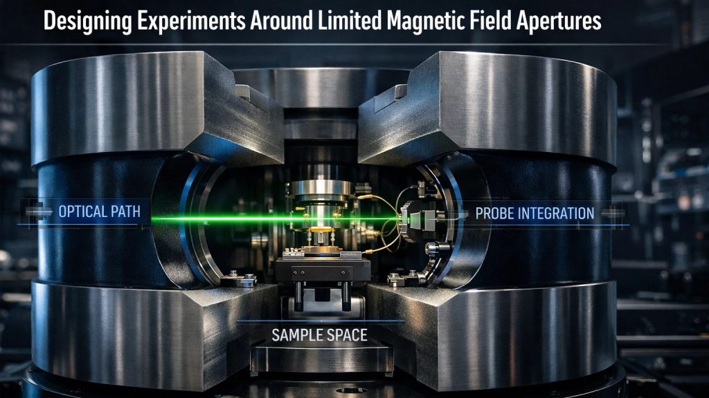 limited magnetic field aperture affecting experimental design