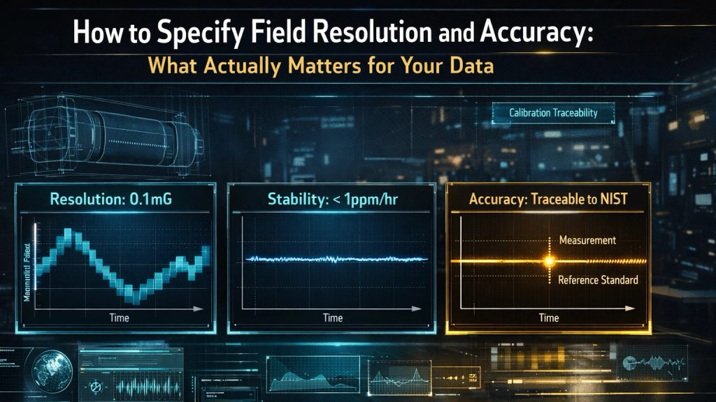 magnetic field resolution and accuracy specification diagram