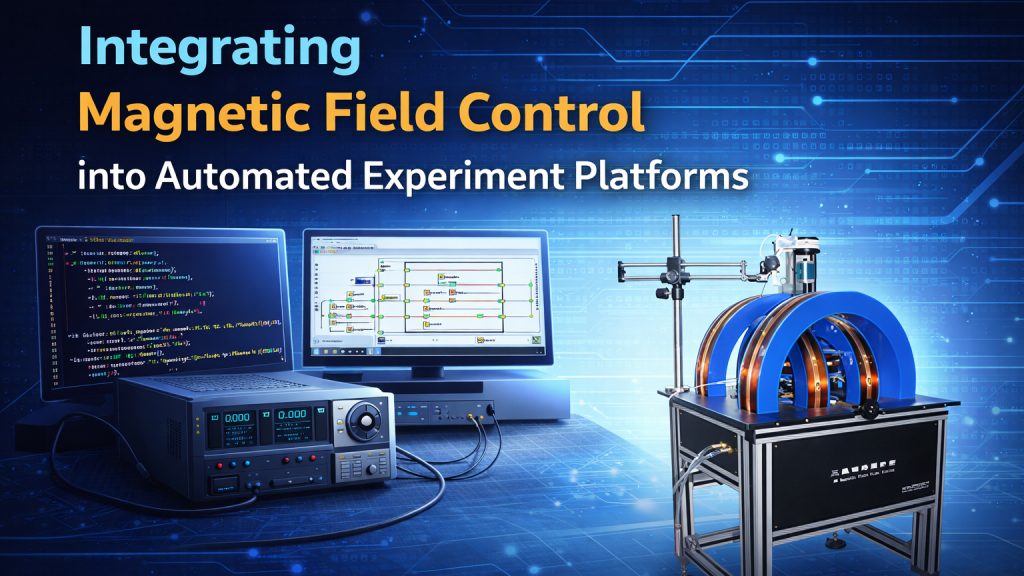 magnetic field control integrated into automated experiment platform