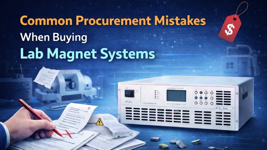 laboratory electromagnet system used for magnetic measurement experiments