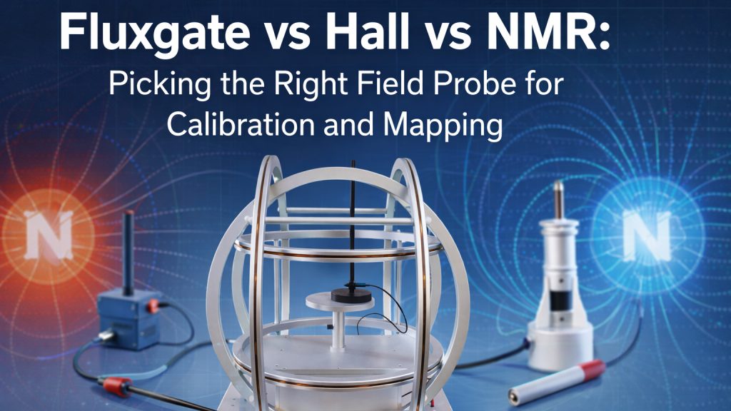fluxgate vs hall vs nmr field probe comparison for magnetic calibration