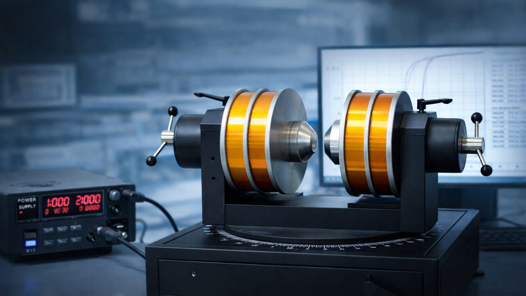magnetic hysteresis loop measurement using electromagnet system