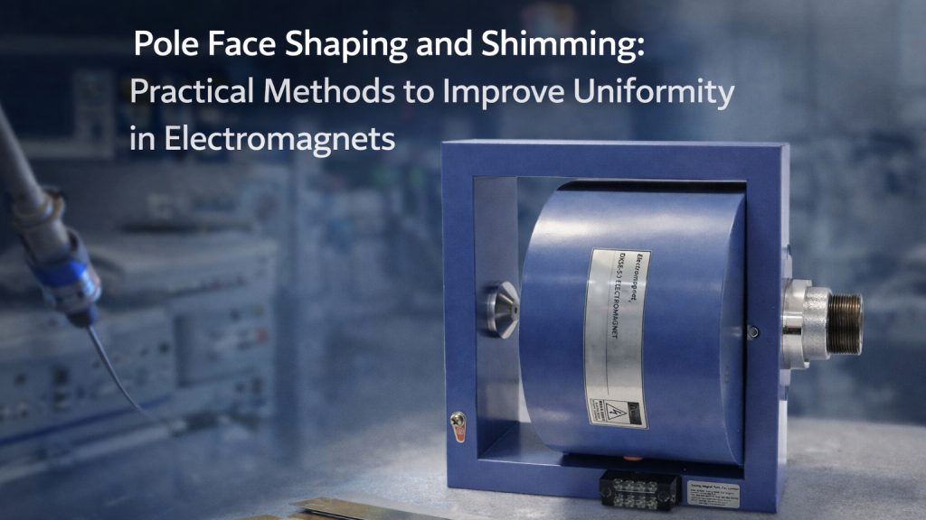 electromagnet pole face shaping and shimming for field uniformity improvement