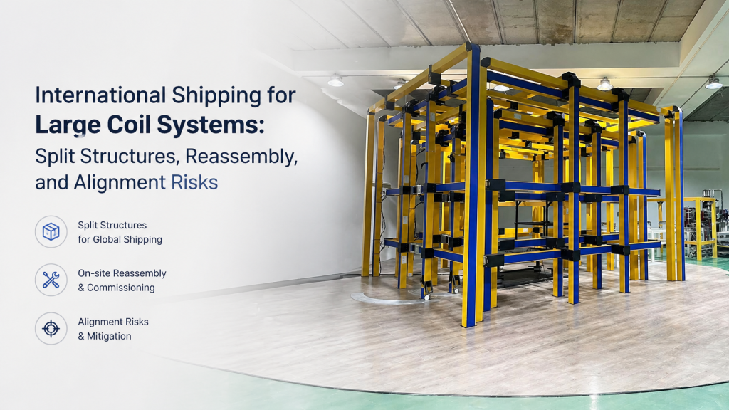 large coil system shipping modular structure alignment