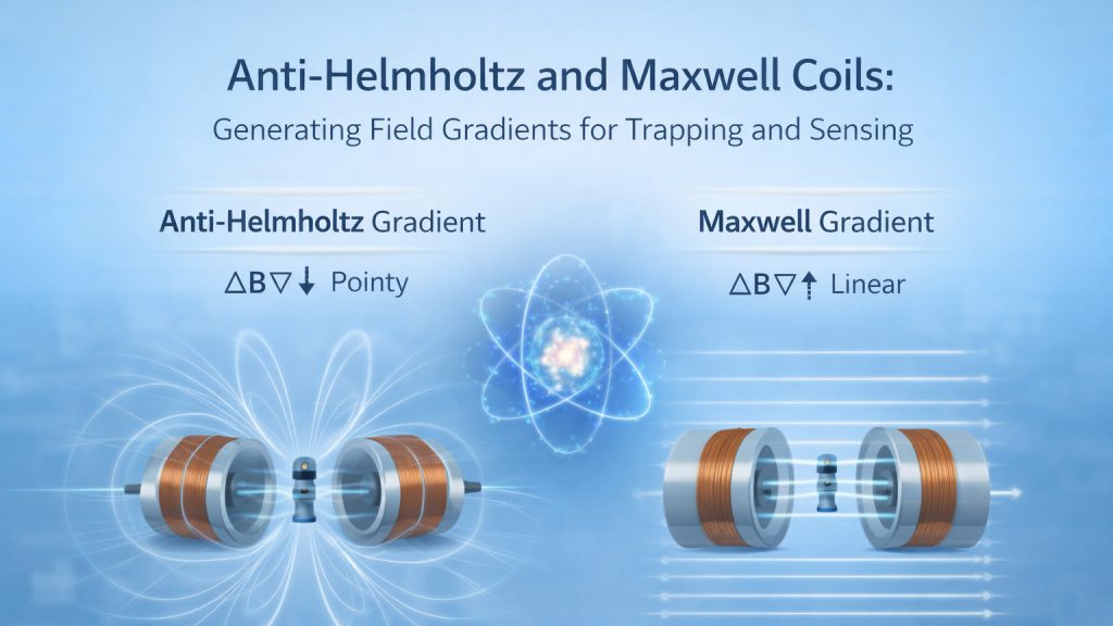 anti helmholtz and maxwell coil gradient magnetic field
