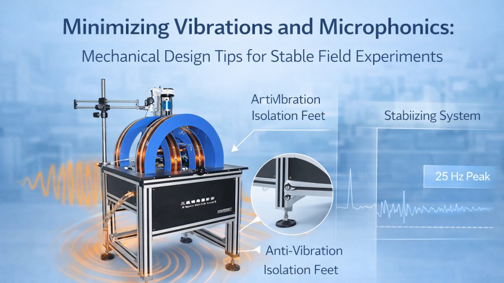 electromagnet vibration microphonics coil movement measurement noise