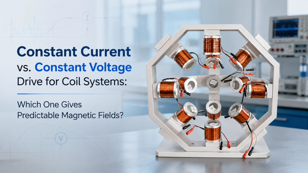 constant current vs constant voltage drive for coil systems and magnetic fields