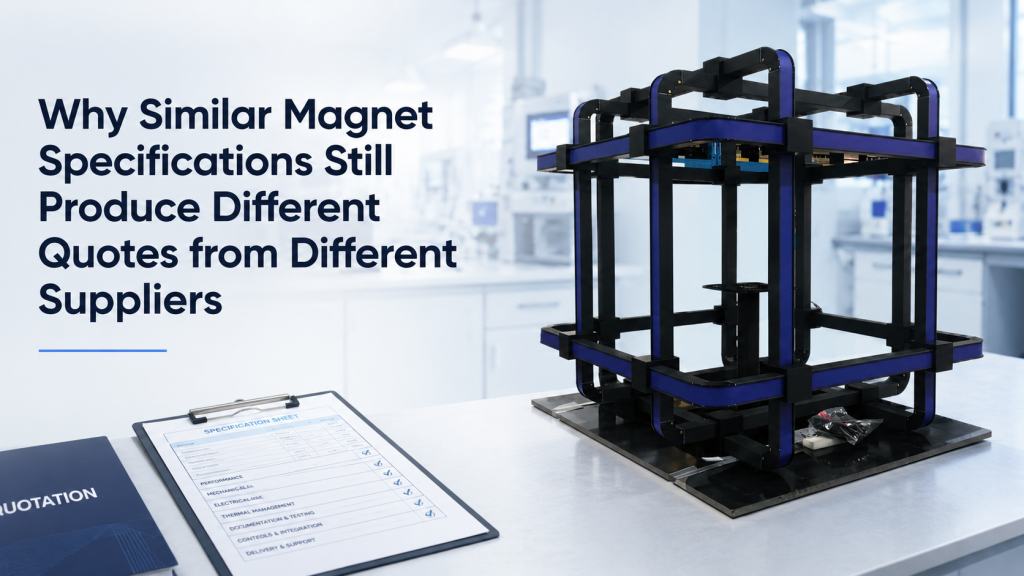 similar magnet specifications different quotes from magnet system suppliers