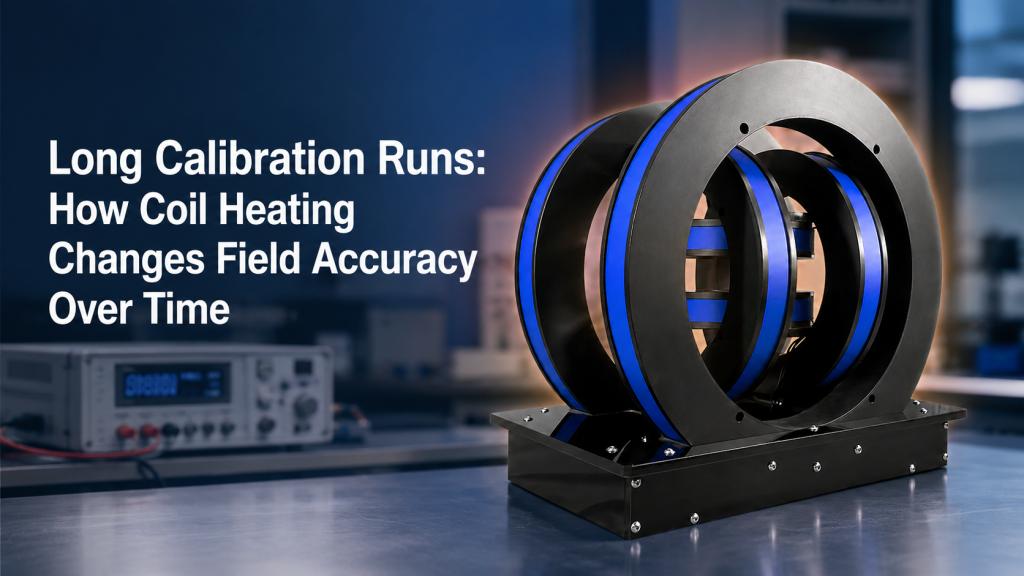 Helmholtz coil heating during long calibration run with precision power supply