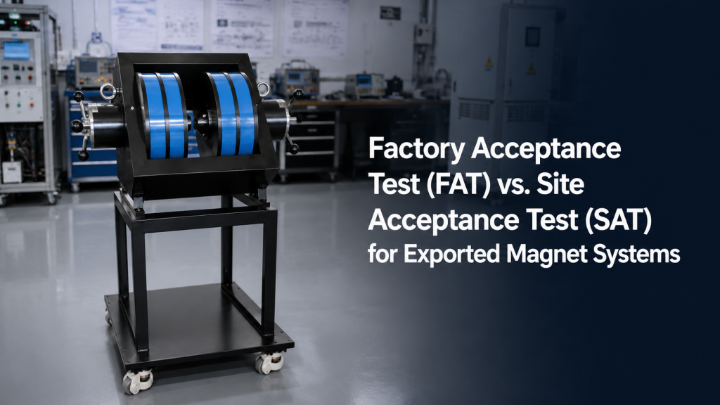 magnet system FAT SAT acceptance testing for exported electromagnet and Helmholtz coil systems