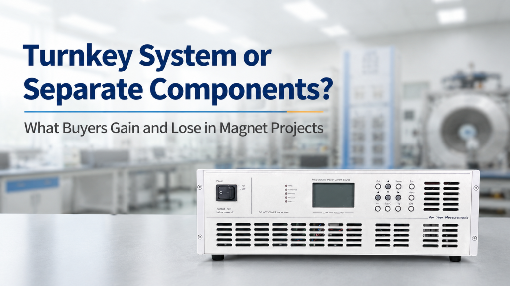 turnkey magnet system with coil power supply control software fixture and test report