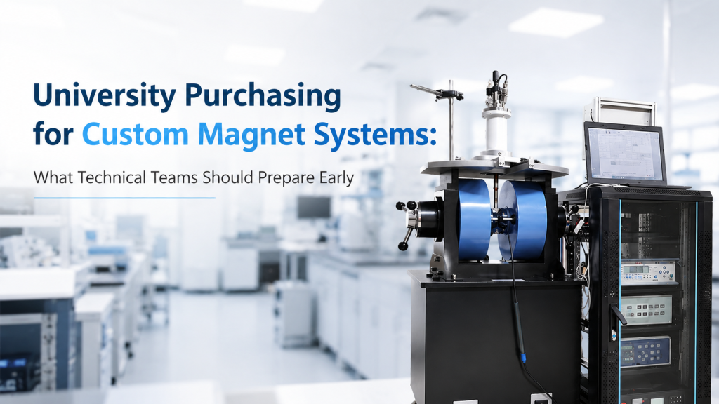 university purchasing custom magnet systems technical preparation for laboratory installation