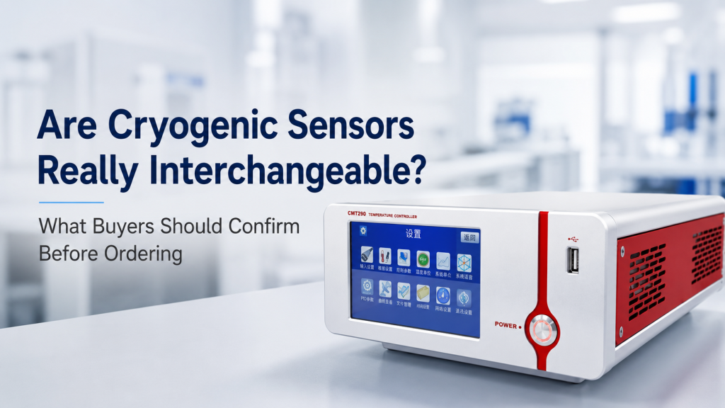 cryogenic sensors interchangeable with Cernox diode Pt100 temperature controller calibration curve and wiring