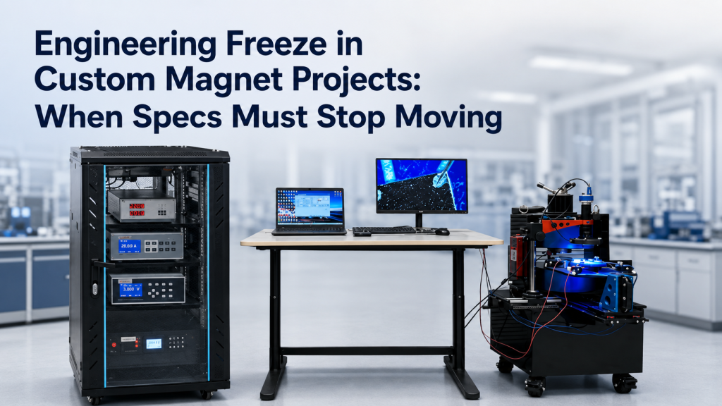 engineering freeze custom magnet projects with Helmholtz coil electromagnet specification checklist and change control
