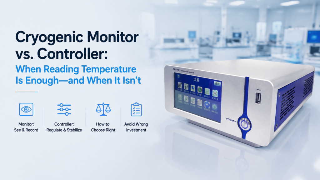 cryogenic temperature monitor vs controller for low temperature measurement and control