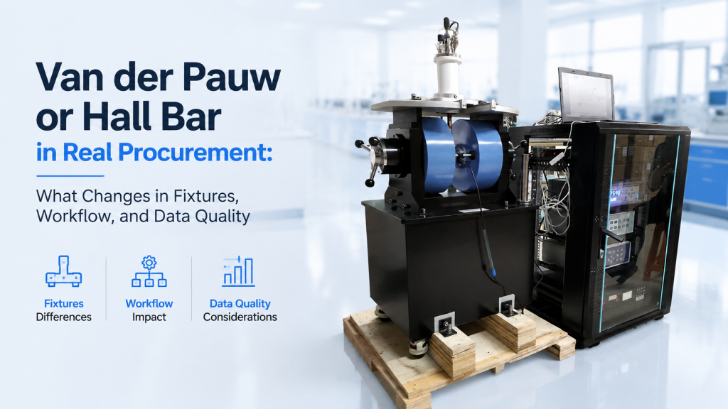 van der Pauw vs Hall bar sample geometry in a Hall measurement system