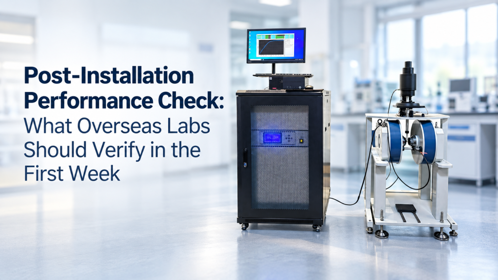 post-installation performance check for magnet systems and scientific laboratory equipment